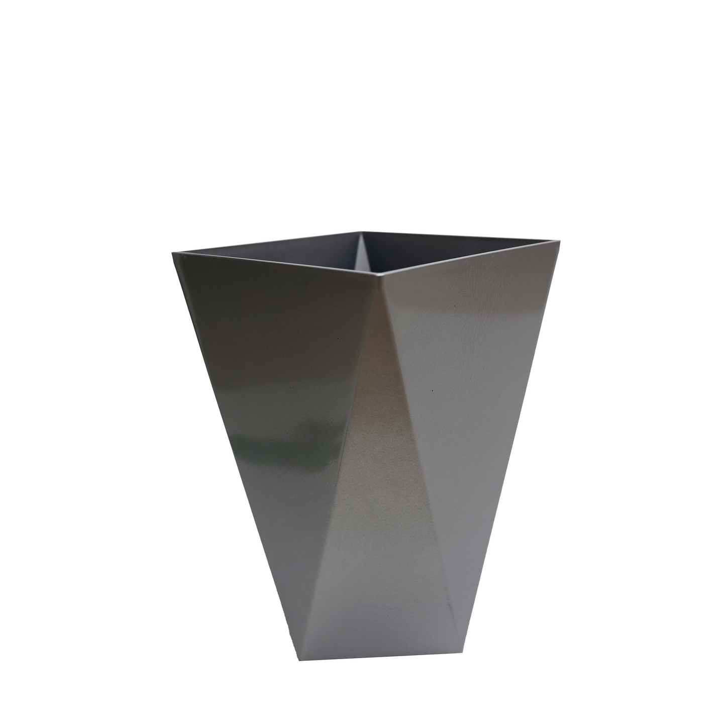 Saksija - heksagon - siva - više visina