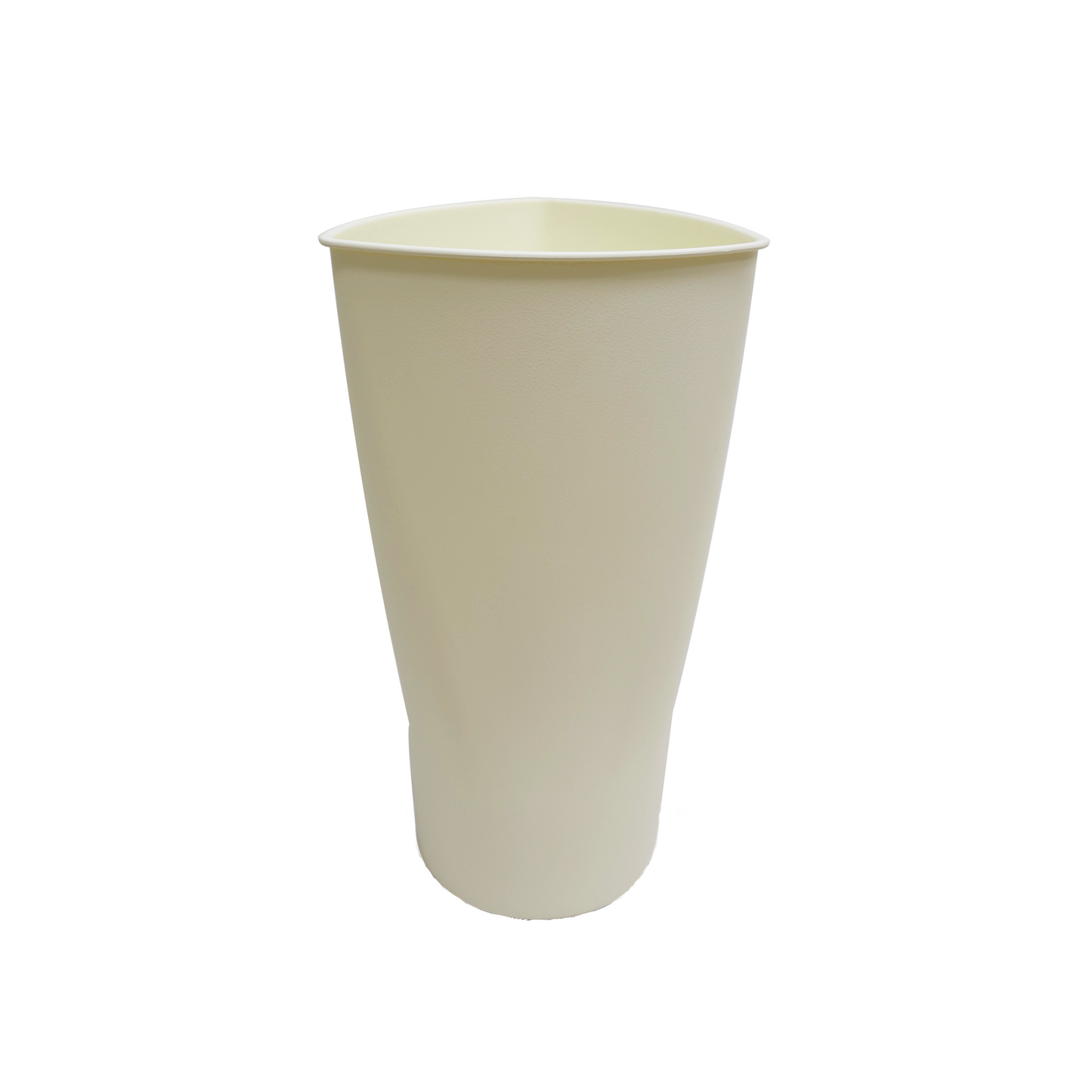 Saksija - trougao - bela - 43 cm