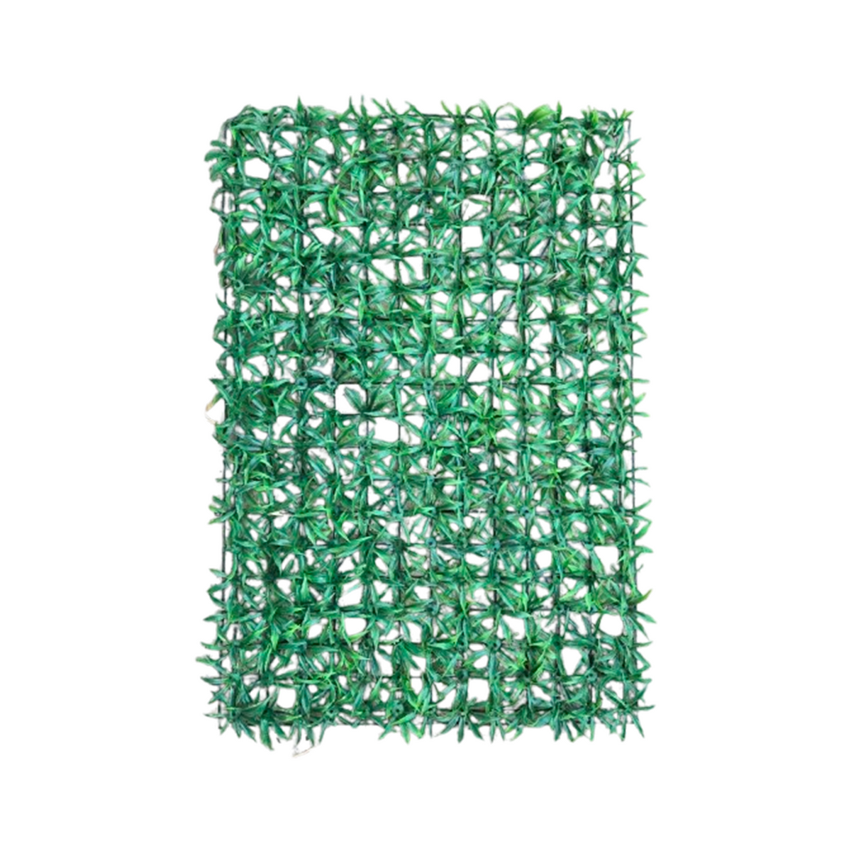Zidni panel od retke veštačke trave 60x40 cm na beloj pozadini